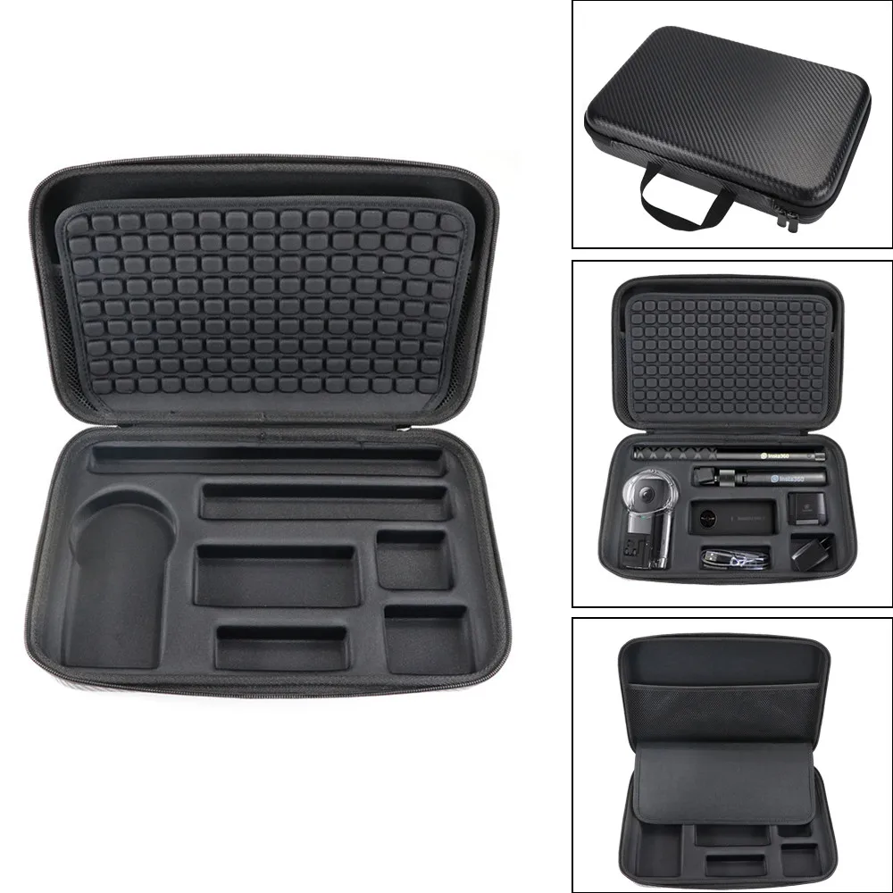 

Case Compatible for Insta360 ONE X 360 Action Camera Shock-Proof Storage Bag RC Toys Part pre-cut slots case high- quality EVA