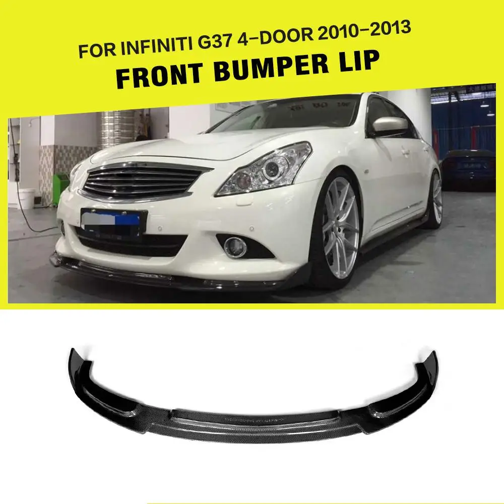 Углеродное волокно/FRP передний бампер спойлер сплиттеры для Infiniti G37 G37S 4 двери