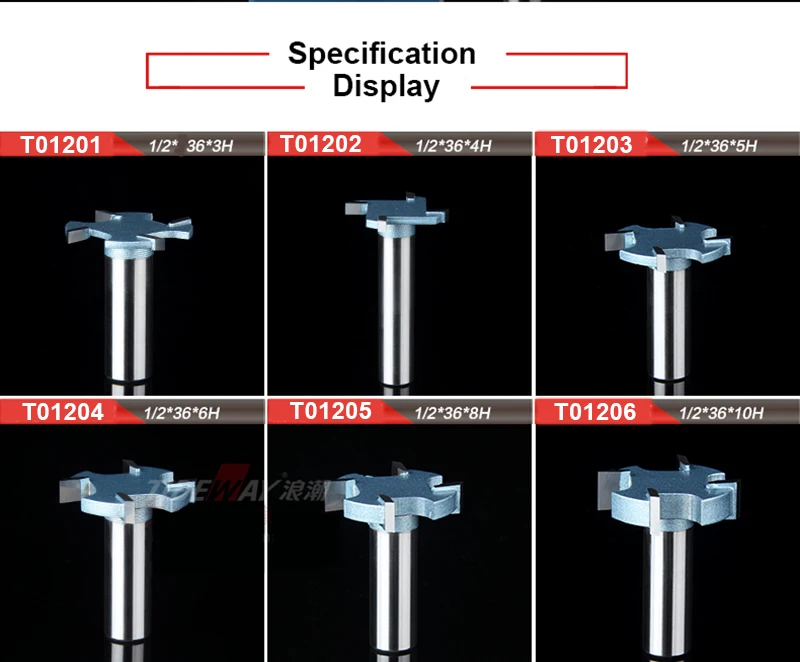 Tideway 1/" хвостовик Т-образный слот фреза 4 зубья из карбида вольфрама легированная сталь деревообрабатывающий фреза для твердого дерева МДФ ЧПУ инструмент
