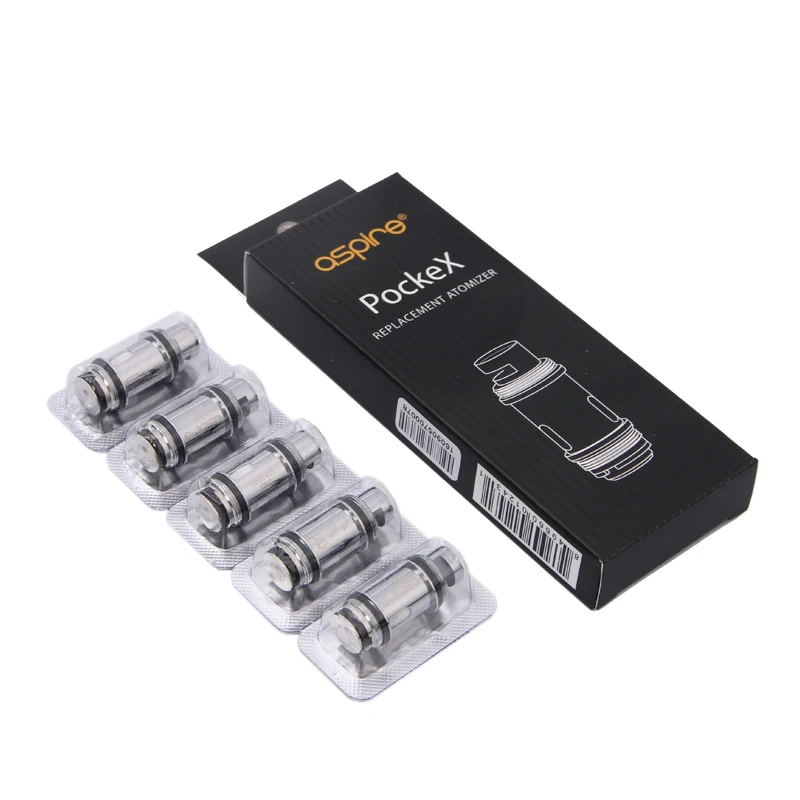 Aspire PockeX Coils 0.6ohm Replacement Atomizer Heads for Aspire PockeX Pocket Atomizer Tank 100% Original 03