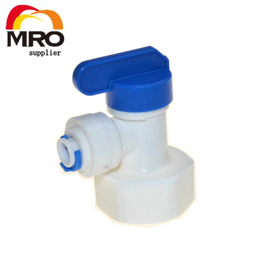 Запчасти фильтра для воды локоть 1/4 шланг 3/4 Женский майка мяч Клапан для пробки Quick Connect очиститель воды RO обратного осмоса Системы