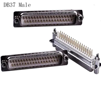 

10pcs DB9 DB15 DB25 DB37 Male Female VGA D-SUB Welding Board 180 Degree Solder Terminal Adapter Connector Gold Plated