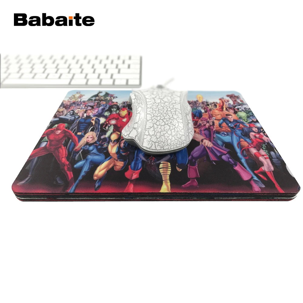 Babaite250x290x2mm Marvel Comics Супергерои коллаж индивидуальные Мышь Pad моды Мстители компьютер Тетрадь игровой Мыши компьютерные Коврики pad