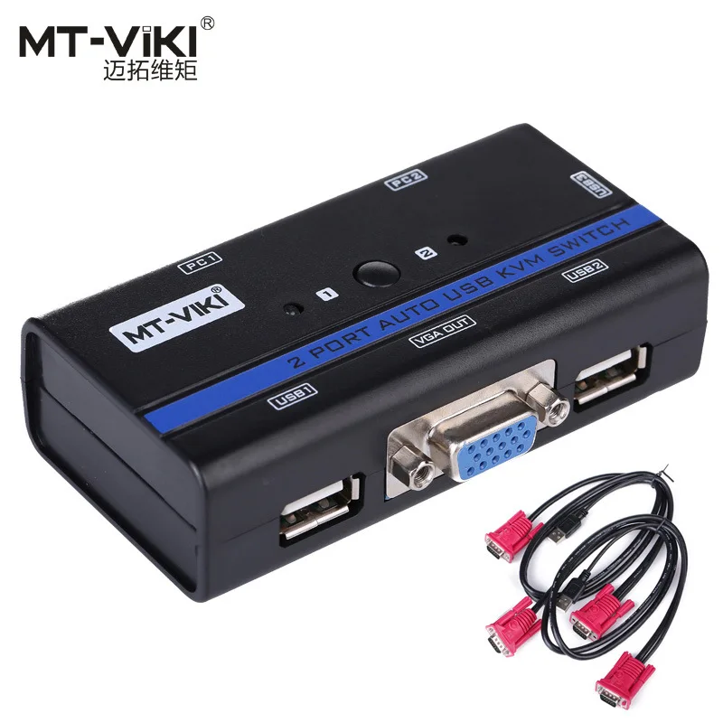

MT-262KL KVM switch wiring 2 way hotkey automatic switching multi-computer host control MT-262KL