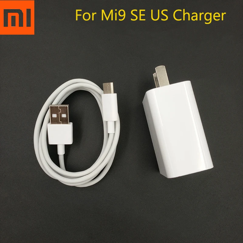 

Original Xiaomi 9 SE QC 3.0 Fast Charger US Plug 1M Type C Cable For Xiaomi K20 Pro 8 9 5X 6X 5S 6 7 Plus Max 4 3 2 Mix 4 3 2 2S