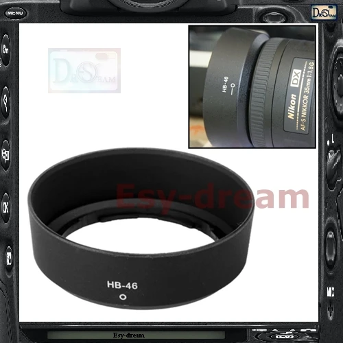 

Lens Hood HB-46 HB46 For Nikon AF-S DX 35 mm F/1.8G 35mm F1.8G PA579