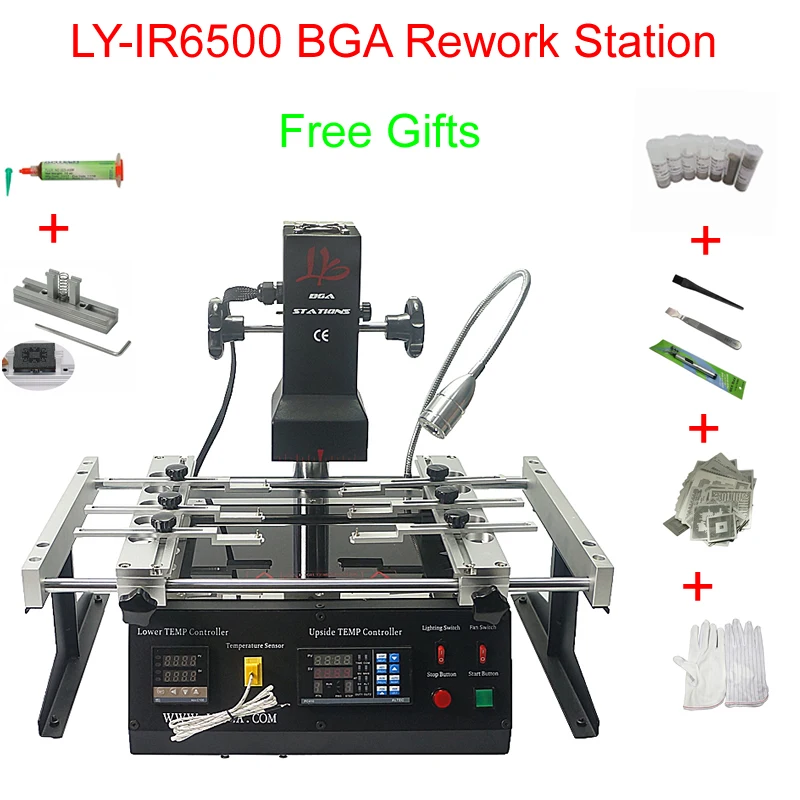 LY IR6500 BGA наладочная станция Инфракрасная машина для ремонта материнской платы Бесплатная доставка по всему