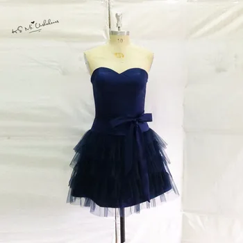 

Simple Cheap Navy Blue Cocktail Party Dress 2017 Imported Homecoming Dresses Bow China Short Prom Dress Vestido de Festa Curto