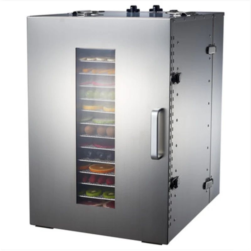 16 Tray 220V Stainlaess Steel Vegetable Herb Meat Drying Machine Snacks