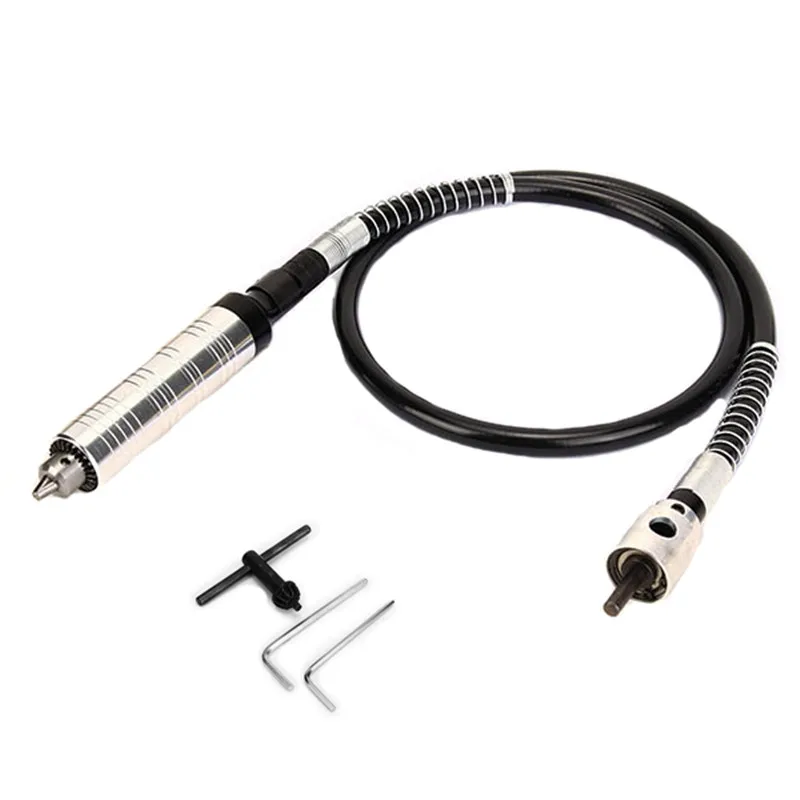 

Flexible Shaft Set 6mm Electric Grinder Extension Flexible Shaft with 0.3-4mm Key Chuck for Rotary Grinder Tool