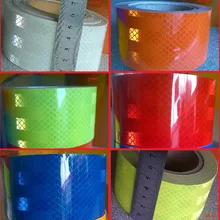 5 см* 45.7 м высокое качество супер Светоотражающие небольшой площади мигает самоклеящиеся ленты