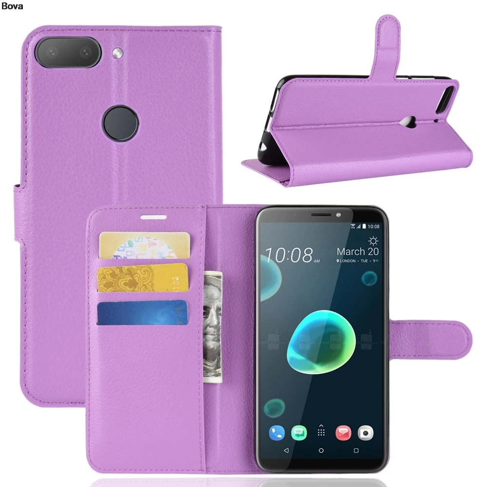 Чехол для htc Desire 12 12 s 12 plus, чехол-кошелек с отделением для карт, чехол для телефона из искусственной кожи