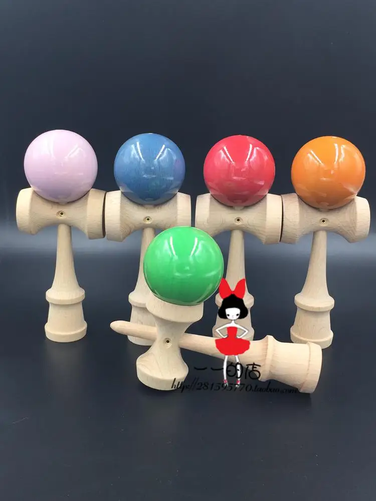 100 шт. FedEx прозрачной краской Kendama для всех возрастов, чтобы головой мяч строки профессиональный Япония Японский