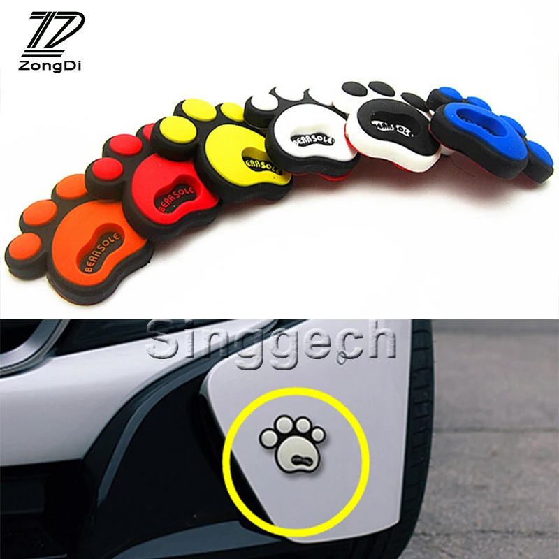 ZD 4x Foot prints Car Styling Sticker for BMW Toyota Ford Renault Opel Kia VW Honda Mercedes Audi Mazda Peugeot Automobiles | Автомобили и