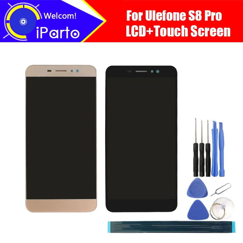 Продажа 5,3 дюймовый Ulefone S8 Pro ЖК дисплей + кодирующий преобразователь сенсорного экрана в сборе 100% Оригинальный Новый ЖК + сенсорный дигитайзер для S8 ...