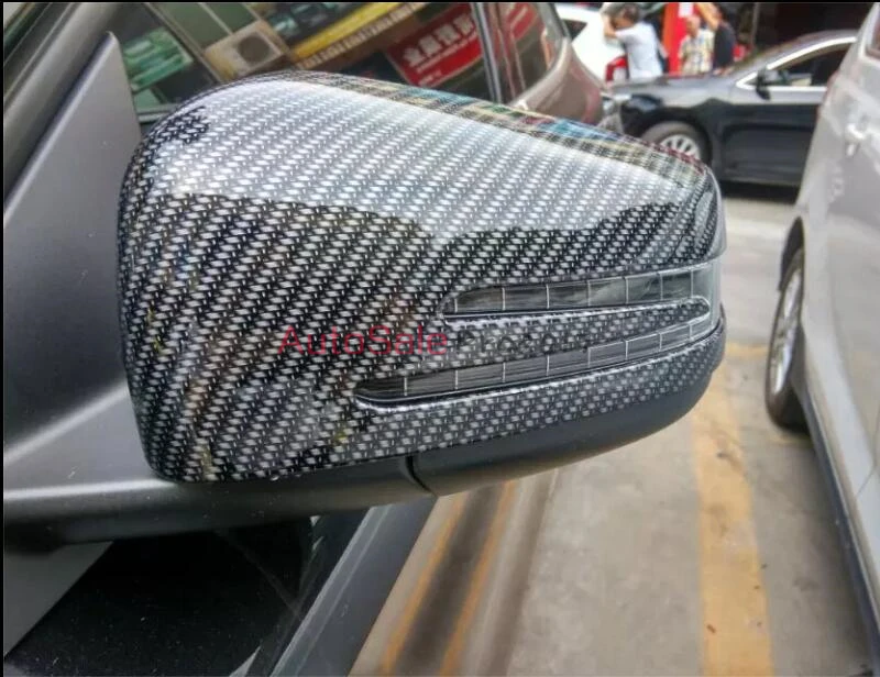 Для Mercedes Benz CLA C117 W117 2014 2015 углеродное волокно Боковая дверь зеркало заднего вида
