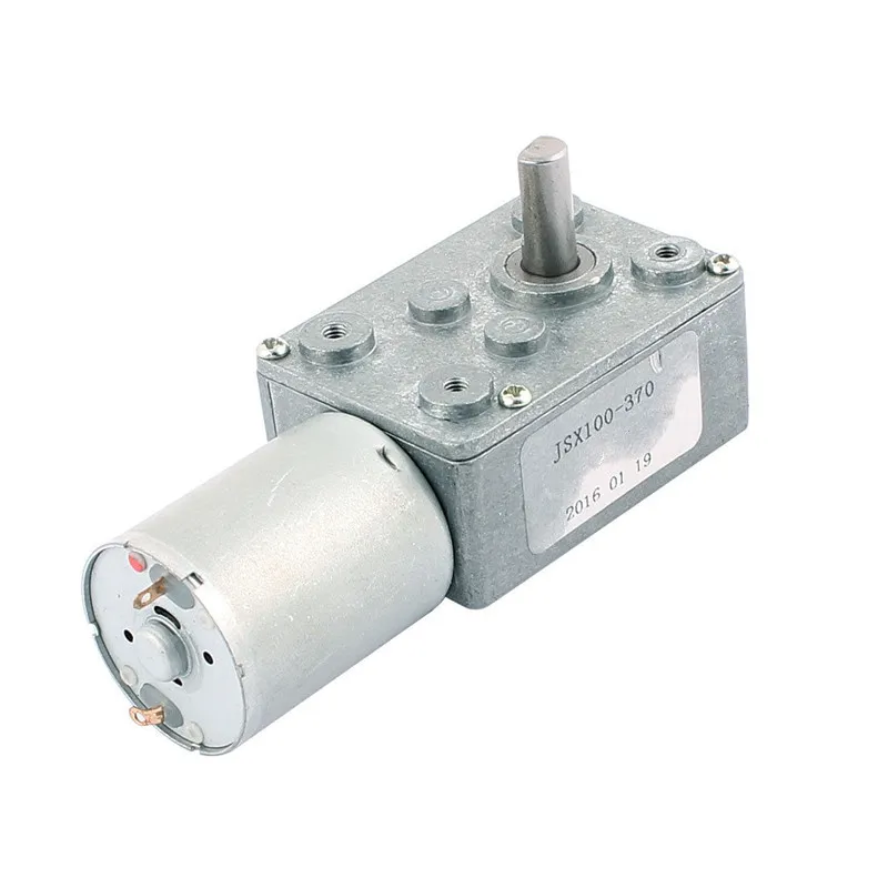 JSX100 370 Turbine Worm Reducer Geared Box DC Motor DC 12V/24Vin DC