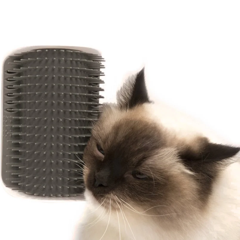 Cat Grooming Tool Hair Removal Brush Comb for Dogs Cats Hair Shedding Trimming Device with catnip Wall Corner Massage Comb