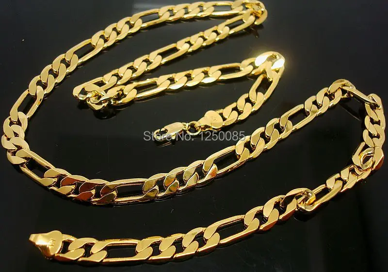 High Quality Gold Filed Men Link Long chain Necklace Link Chain 65cm
