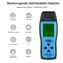 Портативный цифровой ЖК-дозиметр радиации мини Тестер EMF электромагнитного поля детектор излучения AS1392 Дозиметр Тестер