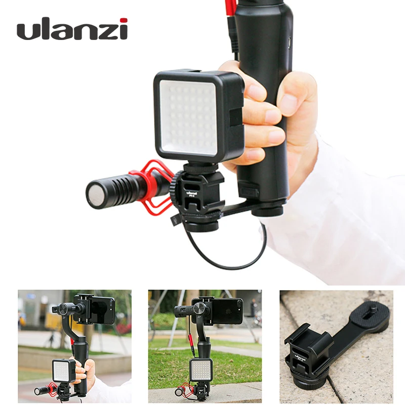 

Ulanzi on-Camera LED Video Light w Boya BY-MM1 Vlogging Recording Microphone Setup for Zhiyun Smooth 4/DJI OSMO 2/Feiyu Vimble 2