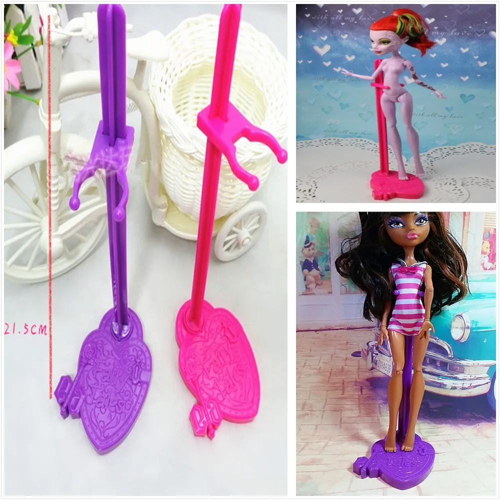 High Quality Wholesale 50pcs lot Fairy Tales font b Doll b font Stands Display Holders For