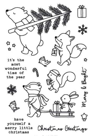 

Bear Transparent Clear Stamp for DIY scrapbooking/Card Making C201