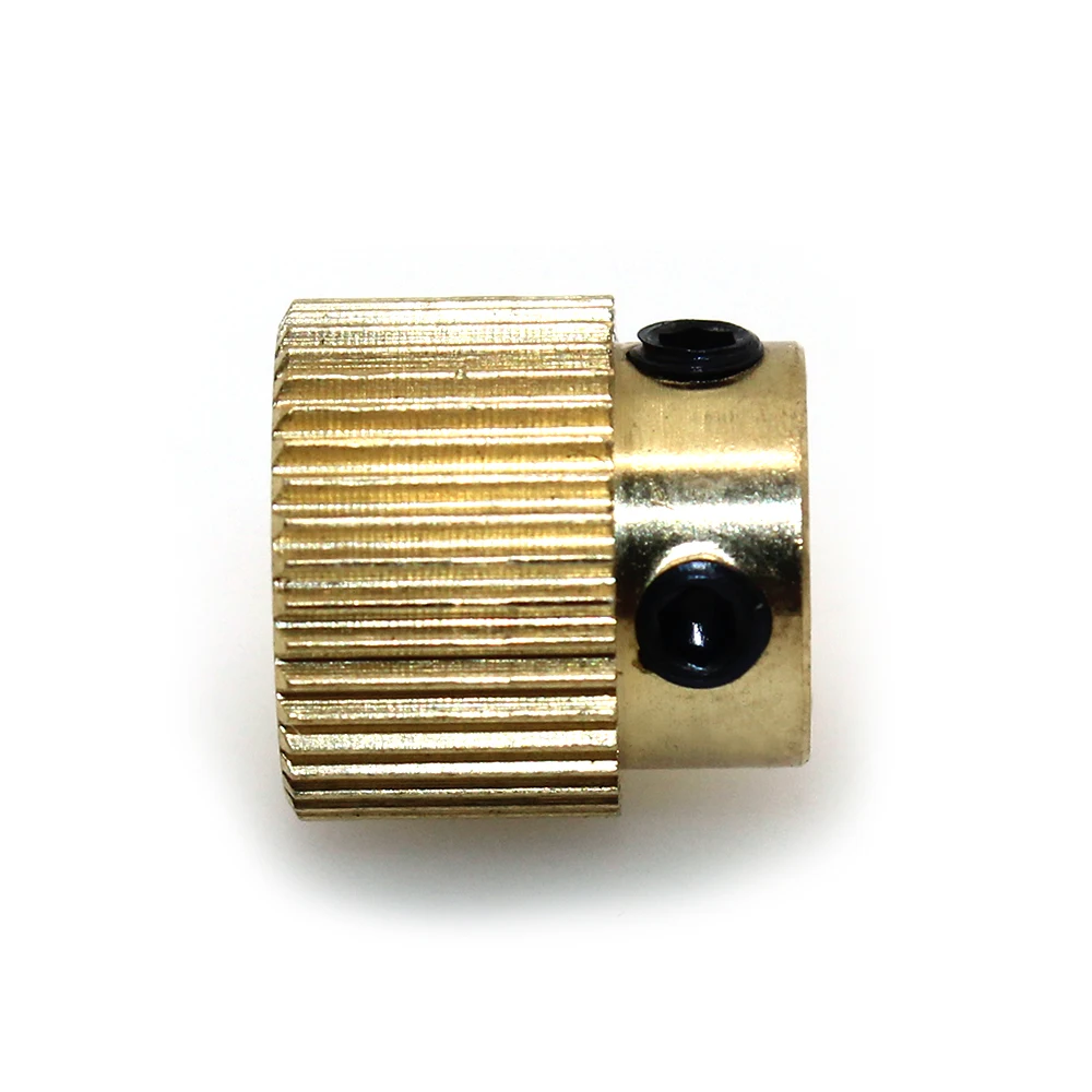 Funssor-2PCS-Creality-CR-10-3D-Printer-Extrusion-Wheel-Brass-gear-wheel-40-Tooth-Gear-for
