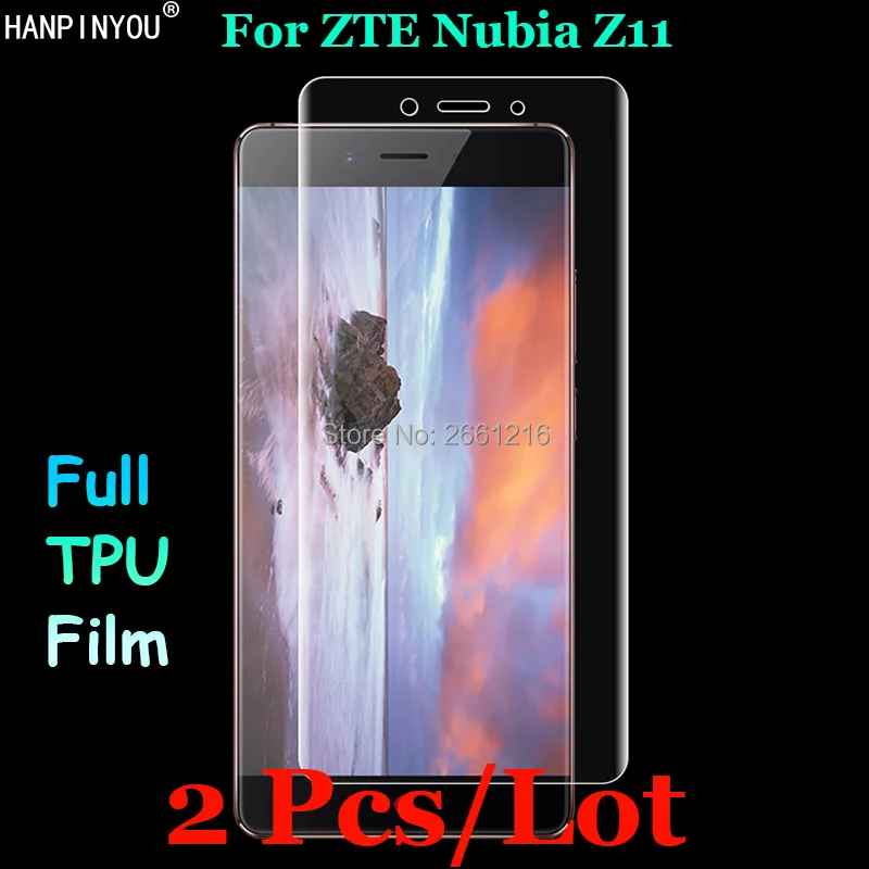 

2 Pcs For ZTE Nubia Z11 Front Slim Full Cover Edge to Edge Soft TPU Film Explosion-proof Screen Protector For ZTE Nubia Z11 5.5"