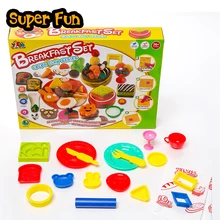 Горячие 3D Пластилин безопасности Пластилин творческие наборы для завтрака с формы 8 цветов тесто детей обучения и образования игрушки