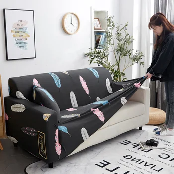 

Twill sofa slipcovers slip-resistant for living room furniture universal size tight wrap polyester sofa cover elastic stretch