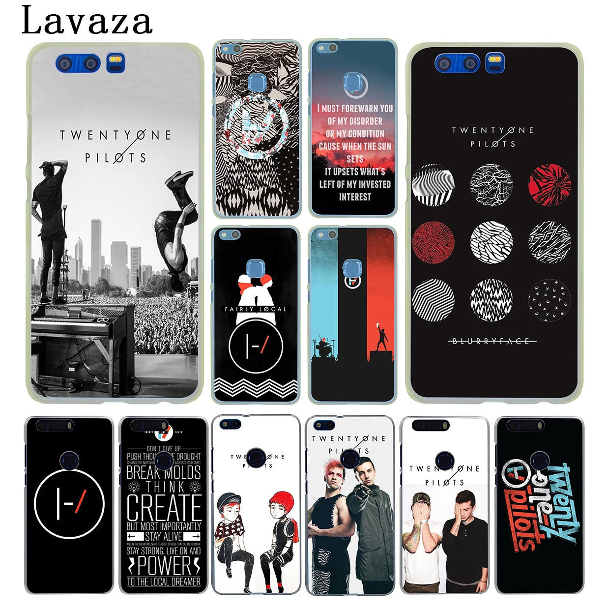 

Lavaza Twenty One Pilots 21 Pilots Hard Case for Huawei Y9 Y7 Y6 Prime 2018 2019 Honor 20 10 8 8C 8X 9X 9 Lite 7C 7X 7A Pro