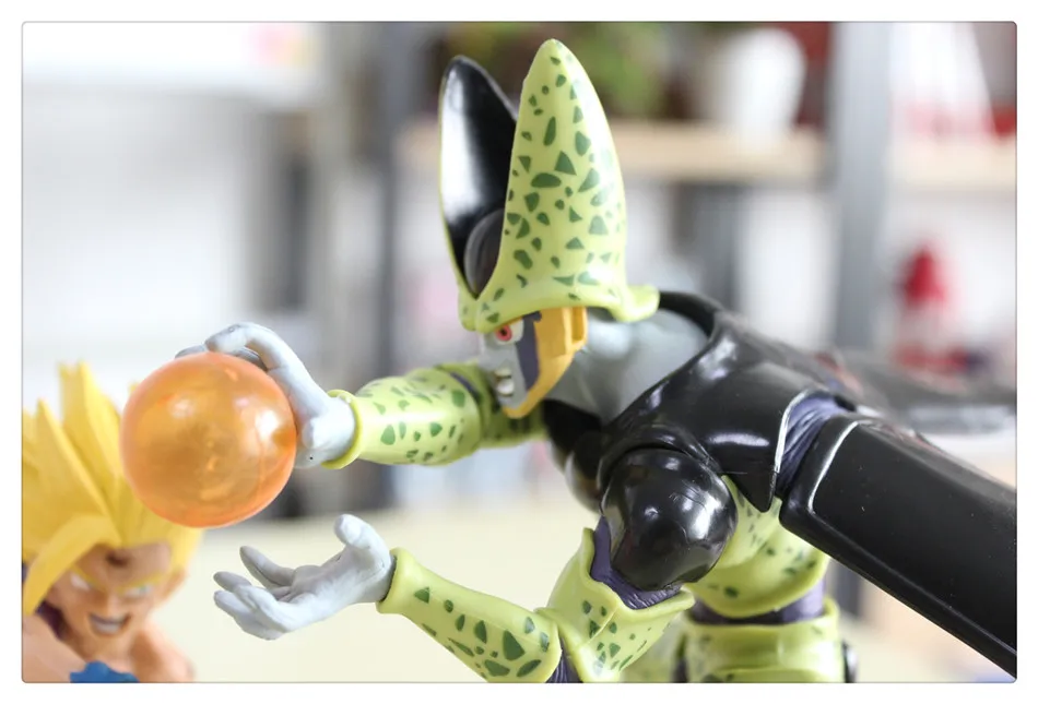 Chanycore 15 см фигурки аниме Dragon BALL Z Super Figure Cell vs Son gohan goku Saiyan фигурка ПВХ