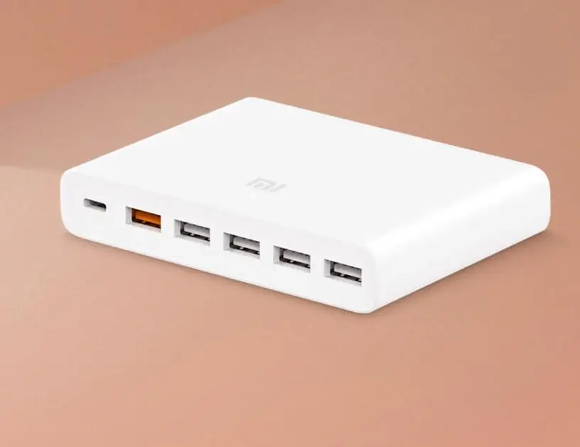 Оригинальное зарядное устройство Xiaomi CDQ06ZM USB-C 60 Вт type-C и USB-A, 6 выходных портов, двойное быстрое зарядное устройство QC 3,0