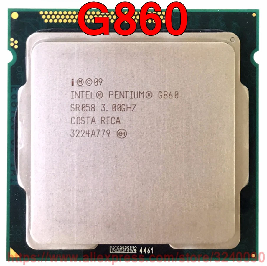 

Original Intel CPU PENTIUM G860 SR058 Processor 3.00GHz 3M Dual-Core Socket 1155 free shipping speedy ship out
