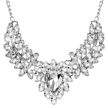 Роскошные массивные стразы ожерелья воротник цепочка Кристалл колье ожерелья для женщин модные ювелирные изделия Подарки для мам