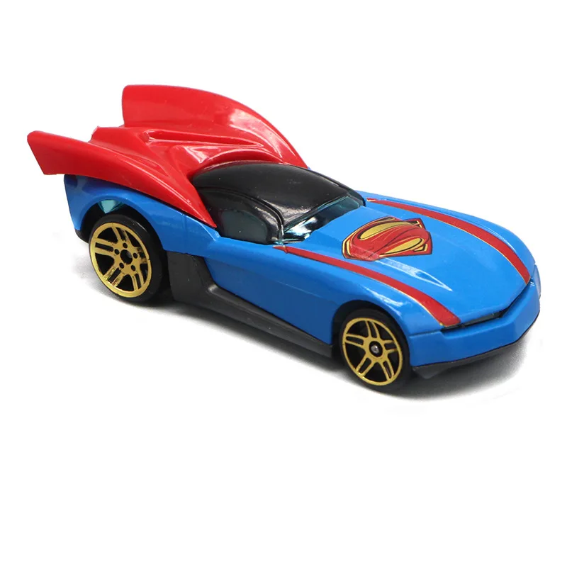 Disney Toys 2019 New Avengers Racing Set 6 Pack For Kids Combination Creative Cartoon Superman Batman Alloy Children