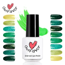 Гель-лак для ногтей, Гелевый лак, 7 мл, Зеленый Бриллиант, серия, Гель-лак для ногтей, УФ светодиодный Гель-лак для ногтей, отмачиваемый, для дизайна ногтей, 8 цветов