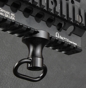 

Sparta all steel qd gun sling swivels for 20mm picatinny rail adapter aluminium alloy BK M6624