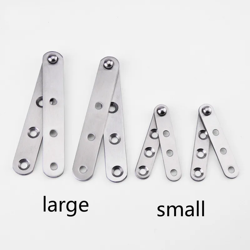 

1 Pcs/set Furniture Wooden Door Chicken Mouth Stainless Steel Hinges on The Ground Next Word Hardware Accessories Hinge