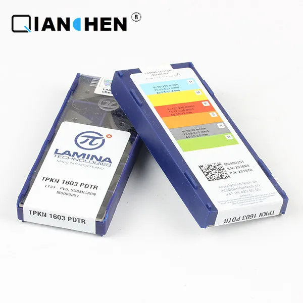 Genuine original high quality high-performance LAMINA TPKN 1603 PDTR LT30 (10pcs/lot) tungsten Carbide Cutting tools inserts | Инструменты