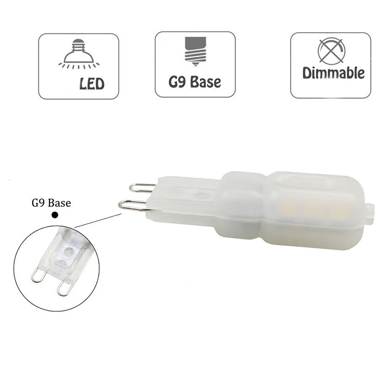 G9 LED lamp 220V 110V dimmable 3W 5W 6W leds bulb 14LED 22LED 28LED 2835SMD lampada lampara bombillas Replace 20/40W 50W Halogen G9 LED lamp 220V 110V dimmable 3W 5W 6W leds bulb 14LED 22LED 28LED 2835SMD lampada lampara bombillas Replace 20/40W 50W Halogen