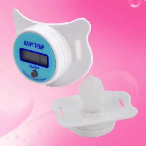 Baby Easy Use Digital LCD Temperature Dummy Pacifier Thermometer Baby