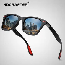 Брендовые дизайнерские солнцезащитные очки, мужские Поляризованные Ретро Винтажные Солнцезащитные очки, мужские классические квадратные очки для вождения UV400