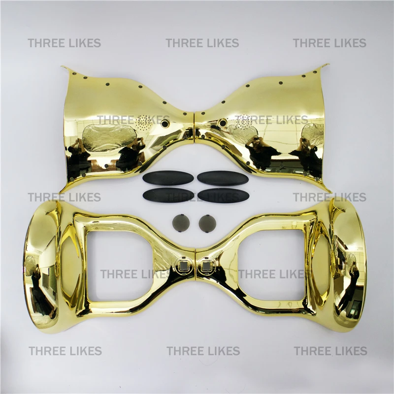 

Chrome Gold 10" Two Wheels Self Balancing Electric Scooter Parts for Hoverboard Plastic Shell Cover Case Replacement Accessories