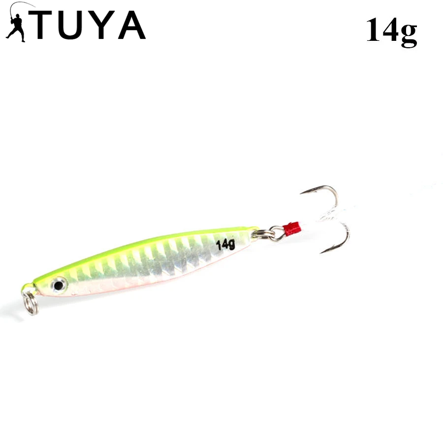 TUYA Lead Metal Jigbait Pencil Stickbait Fishing Lure Jig Artificial Hard Bait Pitch Trolling Sinki