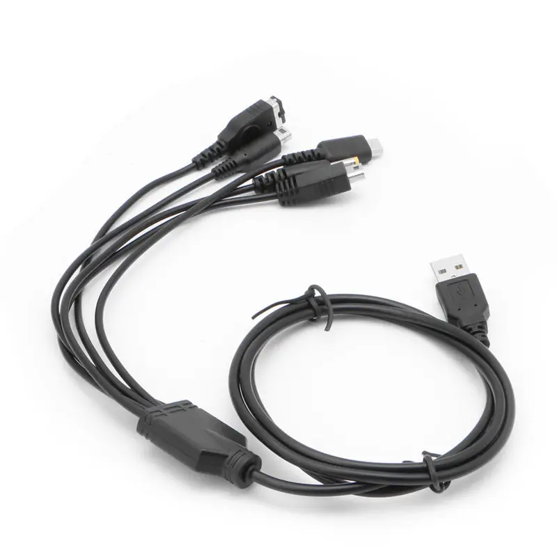 5 в 1 usb зарядный кабель зарядное устройство для nintendo GBA SP для WII U 3DS NDSL XL DSI psp