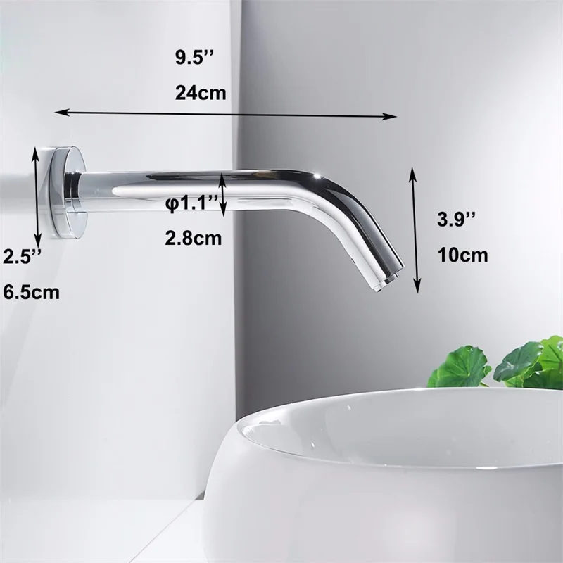 Contemporary-Bath-Mat-Chrome-Cast-Cold-Sensor-Tap-No-Handle-Automatic-Water-Faucet-Washer-Wall-Mount (1)