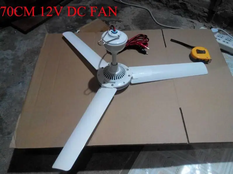 700mm 12v Dc Ceiling Fan Solar Ceiling Fan High Quality