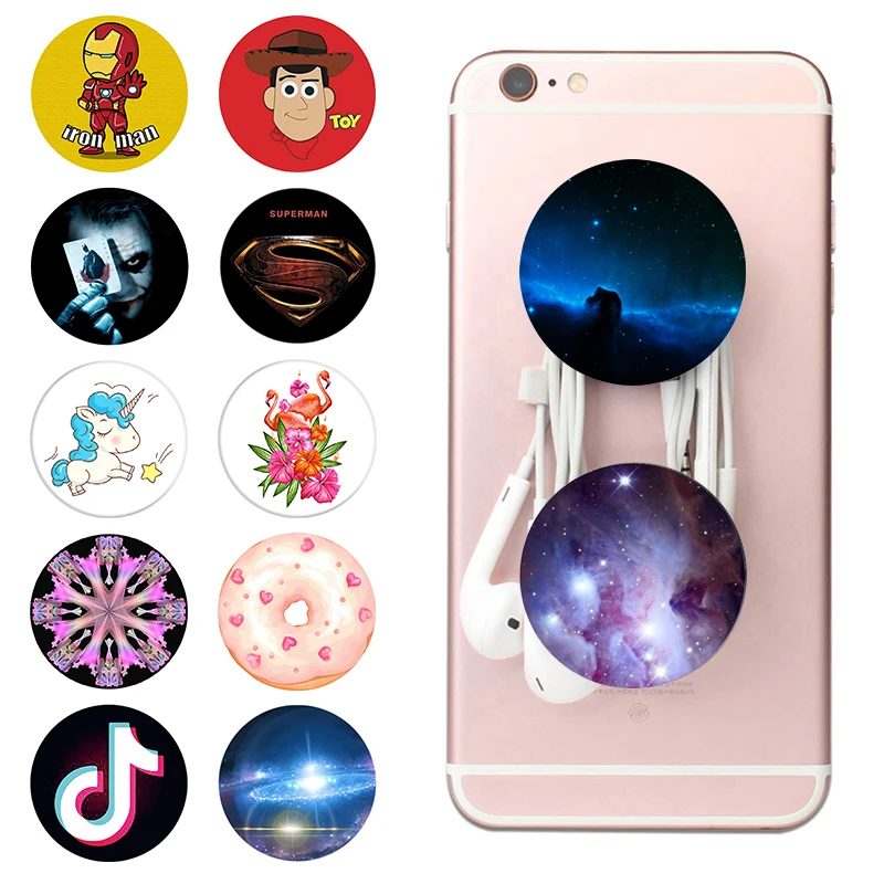 

попсокет 16 Colour popsoket Small Phone Gadgets Expanding Stand and Grip pocket socket for Desk and Tablets popsocet